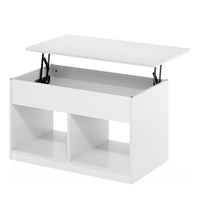 Mécanisme de levage moderne en bois pour table basse avec plateau réglable - Utilisation pour salon et hôtel/villa