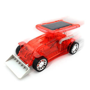 Hete Aanbieding Zonne-aangedreven Speelgoed DIY Wetenschap Techniek Truck Kit Transparante Kunststof Bulldozer Speelgoed - Product Image 2