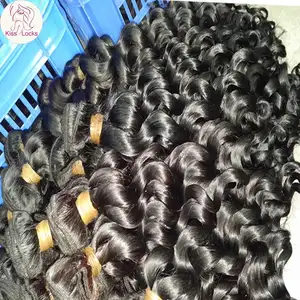 100% Rambut Manusia Perawan Mongolia Baru Ekstensi Bergelombang Keriting Longgar 10A Rambut Mentah Tidak Diproses