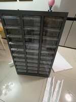 Armoire de rangement multifonctionnelle transparente avec tiroirs pour la classification des outils et des vis - Armoire de rangement pour l'organisation du bureau
