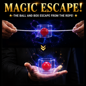 Boîte d'évasion magique avec corde, accessoires de tours de magie, <span class=keywords><strong>illusion</strong></span> de balle et boîte avec corde, jouet de magie, kit de performance facile pour magiciens - Product Image 1