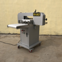 Machine de découpe de pain grillé en tranches de hamburger entièrement automatique Trancheuse à pain industrielle Trancheuse à demi-tranches de hamburger Trancheuse à hot-dog