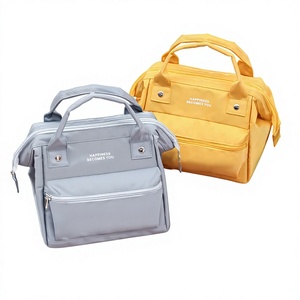 Sac à déjeuner isotherme en tissu Oxford, grand sac à main en aluminium à motif flocon de neige, étanche, avec fermeture éclair, idéal pour le bureau et les pique-niques, écologique - Product Image 3