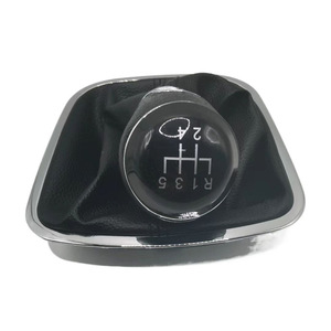 Chen Can Car Gear <b>Knob</b> Leather Black For Volkswagen Bora Manual Transmission <b>Shift</b> Stick - Product Image 4
