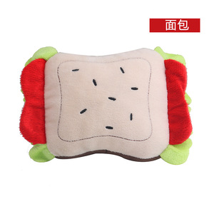 Plush <b>Squeaky</b> Dog <b>Toy</b> Simulation Sandwich Toast Food Shape Bite Resistant Pet Chew <b>Toy</b> for Small Medium Dogs Interactive <b>Toys</b> - Product Image 6