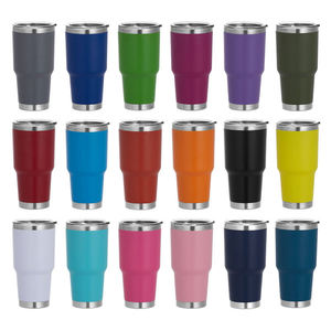Vaso Térmico de Acero Inoxidable con Recubrimiento en Polvo de 30 oz con Logotipo Personalizado, Vaso Térmico para Auto de 20 oz con Tapa Deslizante - Product Image 4