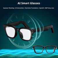 Nouvelles lunettes intelligentes avec caméra IA, traduction simultanée, prise de vue anti-vibration et enregistrement d'appels Bluetooth pour cadeaux d'affaires