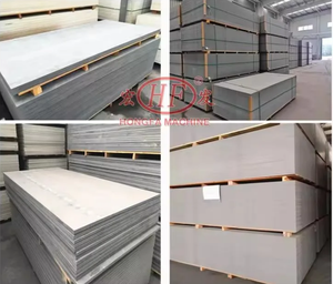 เครื่องอัดบอร์ดซีเมนต์ไฟเบอร์ HF แผงเครื่องทำแผงวงจรแคลเซียมซิลิเกตราคาสายการผลิตสำหรับตกแต่งผนังอาคาร - Product Image 4