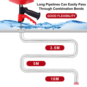 Sturalavandini di Alta Qualità 5m, Spirale per Idraulica, Rimuovi-Intasamenti per Capelli, Accessorio per Trapano, Strumento per Pulizia di Docce, Lavandini, WC e Fognature - Product Image 6