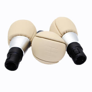 หัวเกียร์ Volvo V60 V70 สีเบจ ทำจาก PU ออกแบบตามหลักสรีรศาสตร์ สำหรับเกียร์ธรรมดา 5-6 สปีด อุปกรณ์ตกแต่งภายในรถยนต์ - Product Image 1