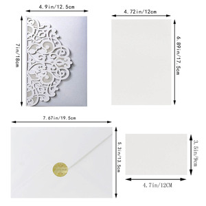 <span class=keywords><strong>Invitation</strong></span> de mariage en papier de soie doré, <span class=keywords><strong>carte</strong></span> dorée poudrée, <span class=keywords><strong>invitation</strong></span> de fiançailles ajourée, fabrication en usine - Product Image 6