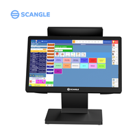 Все-в-одном, 15,6 дюймовый экран, сенсорный Windows/Android POS-системы с двумя экранами POS-терминала для кафе-магазина