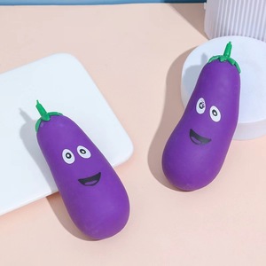 Légumes simulés remplis de sable pour soulager le stress, jouets pour enfants et adultes pour diffuser la musique d'aubergine et de Lala - Product Image 6