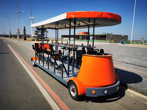 Carro de Turismo, Carro de Golf de 15 Plazas, Vehículo Eléctrico a Batería, Auto Turístico Antiguo, Clásico, Vintage - Product Image 2