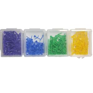 100 pz/scatola monouso in plastica dentale con foratura cunei interdentali - Product Image 1