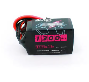 Black Series 1100/1300/1550mAh 4S 6S <b>Lipo</b> <b>Battery</b> 14.8V 22.2V FPV Racing Drone - Product Image 3