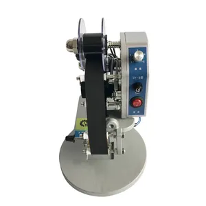Máquina de codificación de fecha de caducidad de bolsas de plástico, máquina de impresión de forma de calor directo de impulso manual de