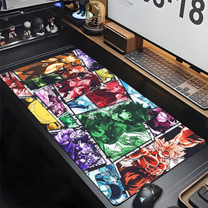 Tapis de souris Anime Epic <span class=keywords><strong>Pirate</strong></span> Battle Style Vs Sea Beast, tapis de bureau étendu |   Tapis de jeu Shonen à contraste élevé pour les fans d'anime - Product Image 1