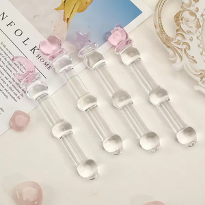 Dildo en verre multi-styles pour masturbation féminine, jouet SM pour adulte, plug anal pour masturbation féminine, produits sexuels féminins, dildo - Product Image 2