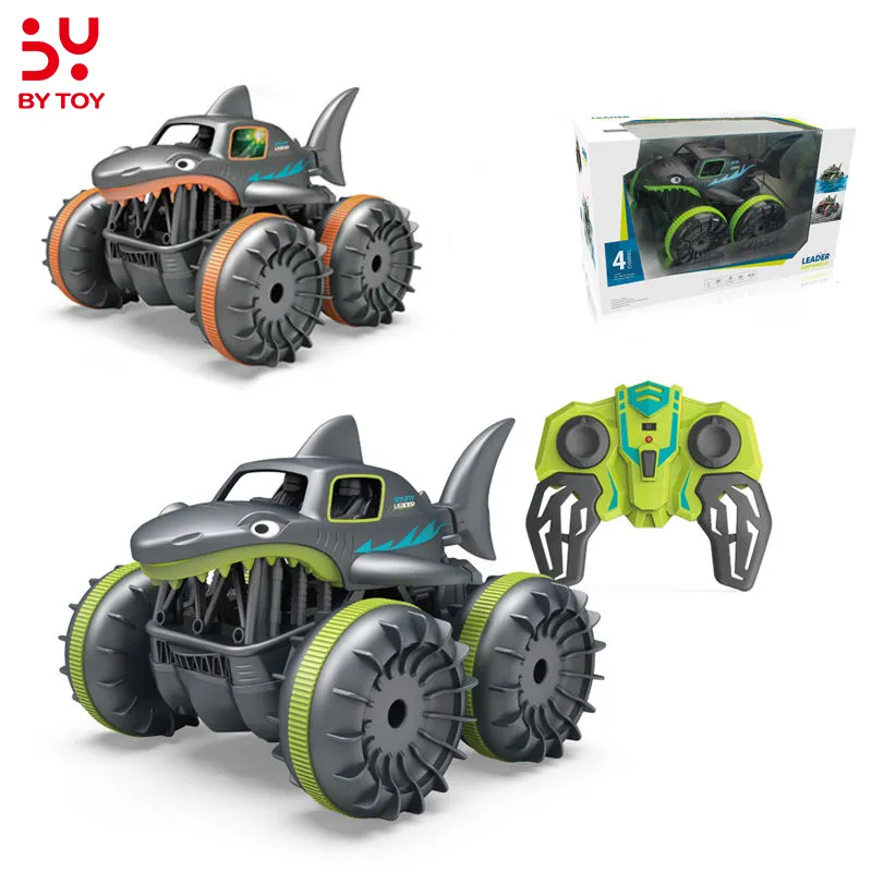2.4 GHz 360 Rotation Amphibious Rc Car For Kids Radio Control Waterproof Rc Monster Truck Stunt Car 4 Channel Crawler Boys Toy