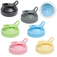Couvercle pour bocal Mason à ouverture large, sans poignée, avec bouchon à vis et fermeture hermétique, en plastique, compatible lave-vaisselle, pour fêtes