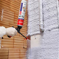 Mousse de Polyuréthane en Spray pour Isolation, Adhésif Forte Adhérence, Colle Expansive pour Maisons Modulaires et Bois
