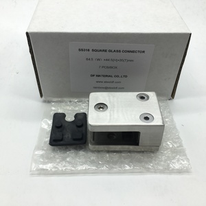 DF Kẹp Hàng Rào Hồ Bơi Kính Vuông SS316 Kẹp Kính Màu Đen - Product Image 6