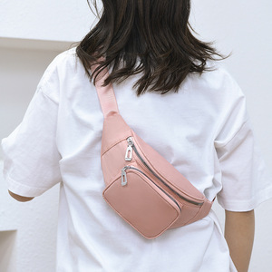 卸売カスタムロゴナイロン防水ファニーパック女性用ファッションスポーツランニングチェスト電話ベルトジッパーバムウエストバッグ - Product Image 4