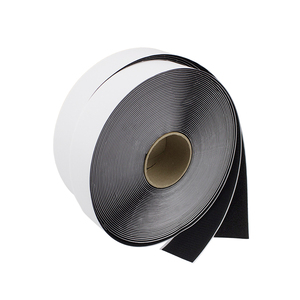 9,14 m x 2,54 cm Schwarzes Wasserdichtes Nylon-Klettband mit Einseitiger Klebefläche, Doppelrollen, Hochleistungs-Klettverschlussstreifen für - Product Image 1