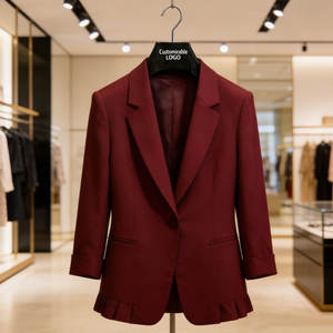 شماعة ملابس فاخرة بطول 40 سم مع شعار مخصص، شماعة واسعة الكتف من البلاستيك ABS للرجال والنساء، شماعة ملابس أحادية الطبقة غير قابلة للانزلاق - Product Image 5