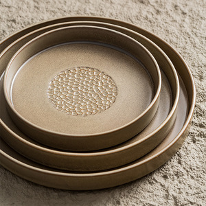 Assiette à steak en porcelaine <span class=keywords><strong>blanche</strong></span> de luxe haut de gamme, style vintage, passe au <span class=keywords><strong>micro</strong></span>-ondes, vaisselle pour la maison et l'hôtel - Product Image 1