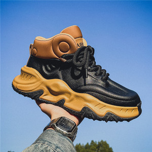 2025 yeni Trendy erkek orta üst Sneakers en çok satan rahat sportif ayakkabı kaymaz kalın taban nefes yumuşak atletik yürüyüş - Product Image 6