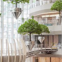 Plantes vertes artificielles résistantes aux UV, écologiques, durables, résistantes à l'eau, décorations murales suspendues pour l'intérieur