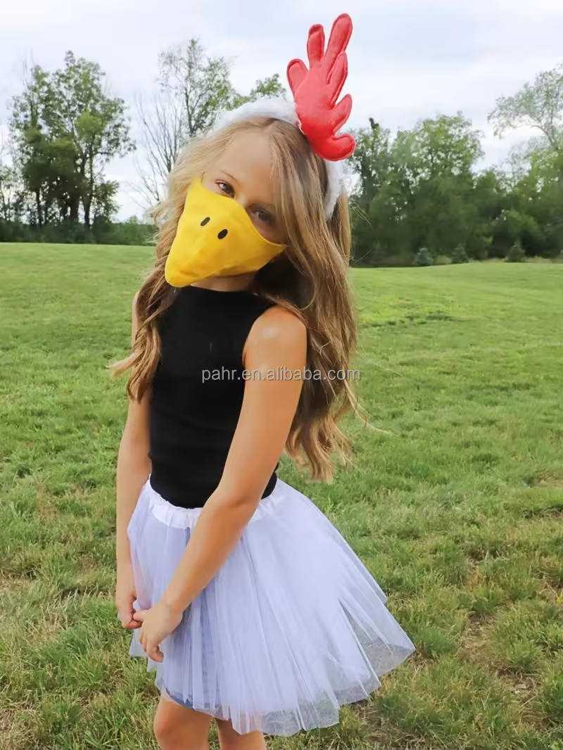 MOBUTOFU Cosplay Chick Costume Set For Party Breathable White Headband