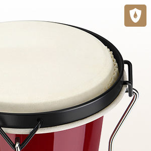 Los Mejores Tambores Bongo de 6.5\" y 7.5\" Congas para Niños, Adultos, Principiantes, Instrumento de Percusión Profesional de Madera (BOG105D) - Product Image 5