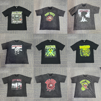 Volwassen Heavyweight T-shirts Groothandel Zeer Zware Custom T-shirts Puff Oversized T-shirts voor Heren
