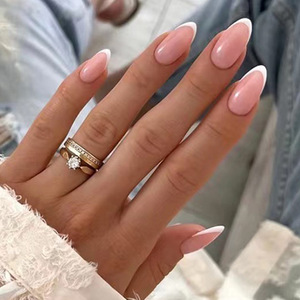 24 <span class=keywords><strong>Uñas</strong></span> Postizas Francesas Cortas Cuadradas, Sencillas y Modernas, con Adhesivos ABS, Kit de Herramientas, Suministros para <span class=keywords><strong>Uñas</strong></span> al por Mayor, Baratos - Product Image 4