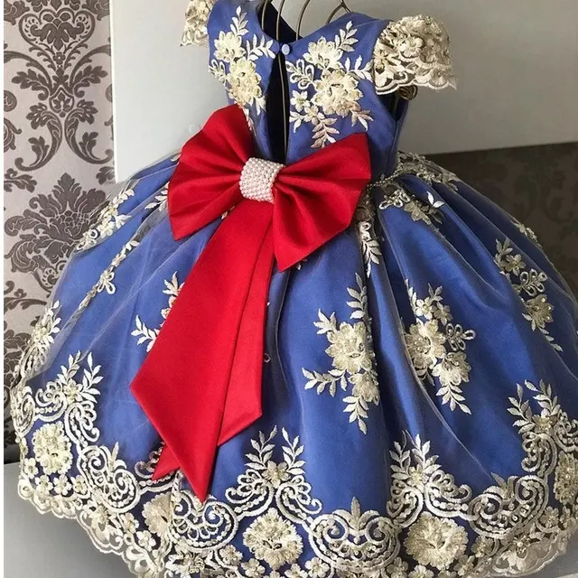 High Quality Elegant Party Evening Dress Princess Mesh Wedding Christening Gowns For Little Girls