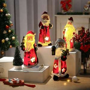 Moule en résine sculptée artistique Père Noël Décoration de Noël pour la maison Artisanat Fournitures de fête et décorations de poupées Cadeaux - Product Image 3