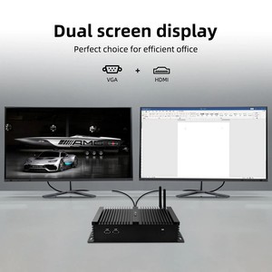 HYSTOU-Mini <span class=keywords><strong>PC</strong></span> industrial sin ventilador, con Intel Core, doble DDR3L SSD, doble pantalla, sistema operativo Linux para escritorio, enchufe múltiple disponible - Product Image 4