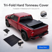 Couverture de benne pliante en aluminium pour Chevrolet Silverado 1500 Ford F-150 Nissan Titan Ranger 2014-2024