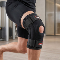 Genouillère articulée en néoprène avec stabilisateurs latéraux, compression réglable, respirante, imperméable, soutien pour blessures ACL MCL, basketball