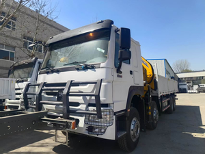 شاحنة هووو 6×4 عالية الأداء مع رافعة ذراع متمفصلة تلسكوبية 20 طن هيدروليكية ذات سطح مسطح لرفع البضائع الثقيلة - Product Image 3