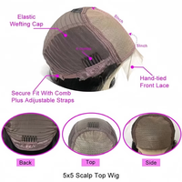 Perruque Lace Front 5x5 Transparente Sans Colle Effet Body Wave Couleur Blonde Mèches Cheveux Humains Vierges Vietnamiens Bruts Qualité Usine