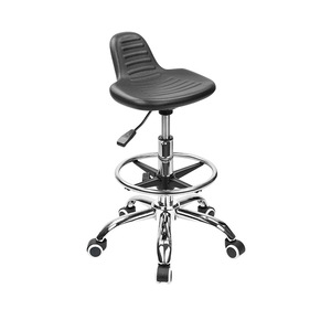 Chaise industrielle Hewei IC003 en mousse PU antistatique, réglable en hauteur, pour laboratoire et atelier, avec roulettes - Product Image 2