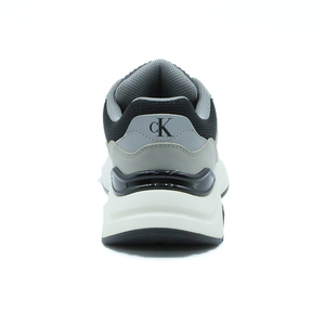 Baskets de course décontractées pour hommes les plus populaires respirantes à lacets conception en maille antidérapante caractéristiques de <span class=keywords><strong>tennis</strong></span> en <span class=keywords><strong>cuir</strong></span> véritable couleur noire - Product Image 3
