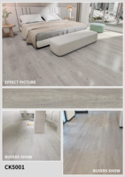 Carrelage de sol intérieur Design Revêtement de sol en planches de vinyle résistant à l'usure Click Céramique Revêtement de sol en PVC PVC Spc