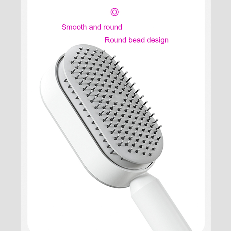 Massager Brush One-click Clean Up Hair Loss Hairdressing Brush Self Cleaning Hair Brush for Men Women