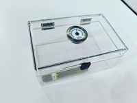 Vente en gros de boîtes à cigares en acrylique transparent Conteneur à tabac Organisateur de cigares