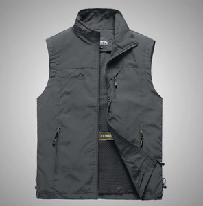 Logo personnalisé hommes vêtements extérieur <span class=keywords><strong>gilet</strong></span> <span class=keywords><strong>grande</strong></span> <span class=keywords><strong>taille</strong></span> décontracté <span class=keywords><strong>sans</strong></span> manches Sport alpinisme coupe-vent <span class=keywords><strong>gilet</strong></span> vestes gilets - Product Image 3